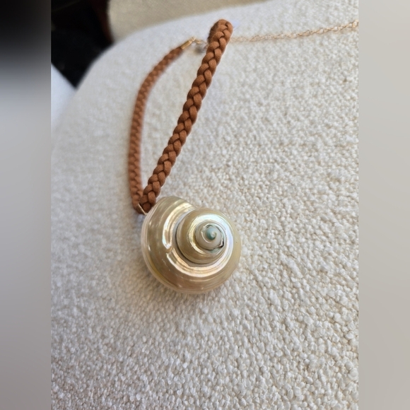 NWT! Free People × Serafina, Sara Choker, Neutral Tan, $38 - Picture 7 of 11